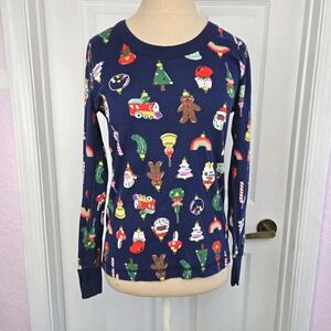 Hanna Andersson Heirloom Ornaments Organic Cotton Long John Pajama Top Size S
